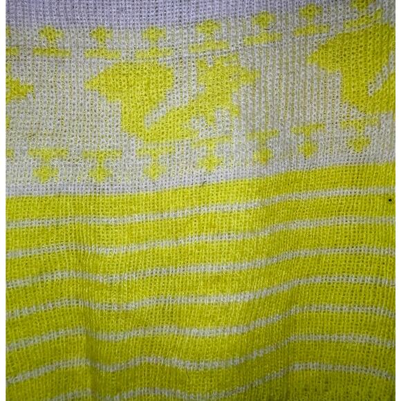 Vintage Murphy’s infant sweater yellow squirrel and stripe pattern - Picture 2 of 5